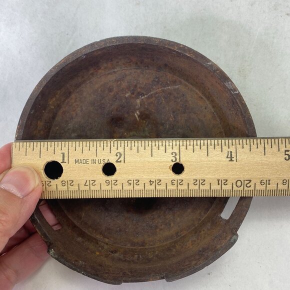 Salvaged Draft Check Cover Lion Head Standard Furnace Omaha NE Advertising - Picture 10 of 10